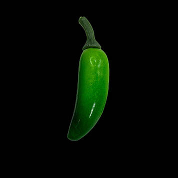 Декоративні штучні овочі з пінопласту Перець колір зелений