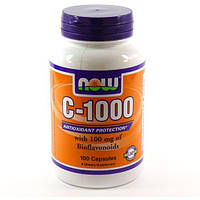 Витамин C NOW Foods Vitamin C-1000 100 Veg Caps GS, код: 7518627