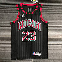 Hot Stamp Nike черная майка Jordan №23 команда Chicago Bulls