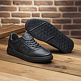 Кеди Чоловічі Шкіряні Чорні, фото 2