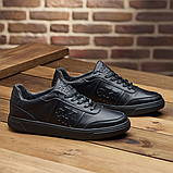 Кеди Чоловічі Шкіряні Чорні, фото 4