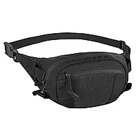 Тактическая сумка поясная Helikon-Tex черная , армейская военная бананка Possum® Waist Pack - Cordura®