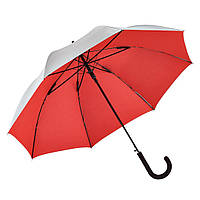 Зонт-трость полуавтомат Fare 7119 (Silver/Red)