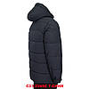 Куртка чоловіча BLACK VINYL (зимова) С23-2265С Т.СИНЯ 100% поліестер. Утеплювач: Біо пух 46(Р), фото 5