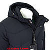 Куртка чоловіча BLACK VINYL (зимова) С23-2265С Т.СИНЯ 100% поліестер. Утеплювач: Біо пух 46(Р), фото 6