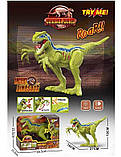 Іграшковий динозавр зелений, пластик, звук, підсвічування, рухливі кінцівки, 10*27*11см (NY085-A), фото 5