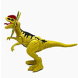 Іграшковий динозавр зелений, пластик, звук, підсвічування, рухливі кінцівки, 10*29*15см (NY083-A), фото 3