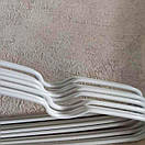 Силіконові Дитячі Плічки   металеві для одягу білі 10 шт, фото 3