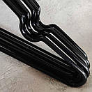 Силіконові плічки вішалки металеві посилені для одягу 700 гр упаковка 10 шт, фото 2
