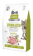 Сухой корм для кошек Brit Care Cat GF Sterilized Immunity Support для стерилизованных со свининой 2 кг