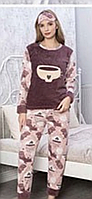 Женская махровая пижама+ флис НОРМА BN371 пр-во Турция