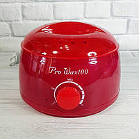 Воскоплав баночный Pro Wax 100 (красный) для депиляции