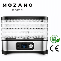 Сушильный аппарат для фруктов и овощей Mozano PRO Food Dryer 5 лотков (Дегидраторы сушилки для фруктов)