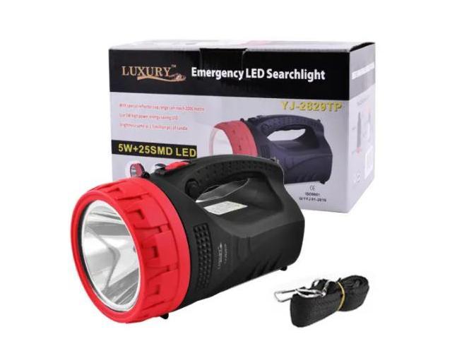 Ліхтар прожектор акумуляторний ручний Luxury YJ-2829 5ВТ 25SMD, фото 1