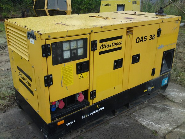 Аренда генератора 32 кВт (Atlas Copco QAS 38 ) - фото 1 - id-p335629322