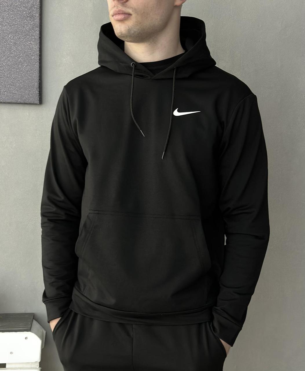 Стильне чорне чоловіче худі-толстовка Nike. Худі-кофта демісезон для чоловіків хакі Найк