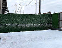 Декоративный зеленый забор высотой 1,5м; забор декоративный; искусственный зеленый забор; зеленый забор из