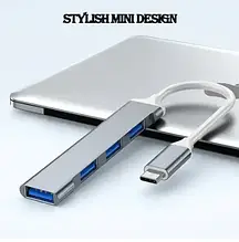 Розгалужувач USB 3,0 2,0 HUB 4-портовий