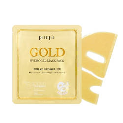 Гідрогелева маска для обличчя з золотим комплексом +5 Petitfee Gold Hydrogel Mask Pack +5 golden complex 32g -