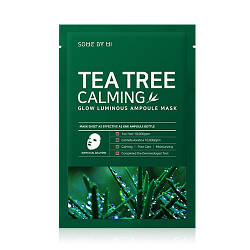 Заспокійлива ампульна маска з чайним деревом SOME BY MI Tea Tree Calming Glow Luminous Ampoule Mask 25g - 1шт.