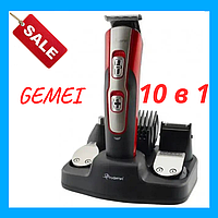 Машинка для стрижки GEMEI GM-592 10 в 1 Универсальная машинка для стрижки волос Триммер для бороды