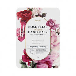 Зміцнювальна маска-рукавички для рук Koelf Rose Petal Satin Hand Mask 16g