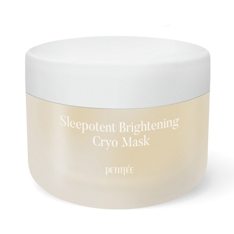 Вирівнююча тон нічна кріо-маска з вітаміном С і ніацинамідом Petitfee Sleepotent Brightening Cryo Mask 55ml