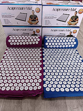 Акупунктурний килимок Acupressure Mat (Рожевый, Зелений, Бежовий)
