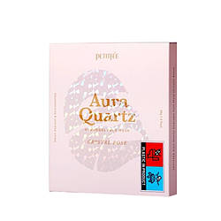 Гідрогелева маска для обличчя з екстрактом перлів та трояндою Petitfee Aura Quartz Hydrogel Face Mask Crystal