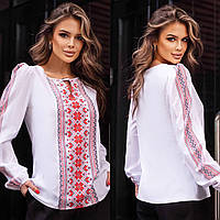 Блуза рубашка женская вышиванка с длинным рукавом