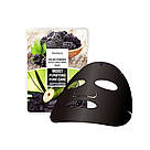 Тканинна маска для обличчя з вугіллям та ягідним комплексом DEOPROCE Color Synergy Effect Sheet Mask Black 20g, фото 2