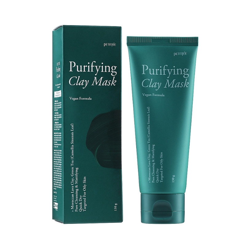 Глиняна маска для очищення шкіри обличчя Petitfee Purifying Clay Mask 130g