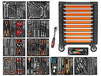 Візок для інструментів + набір інструментів 386 елементів, C1276