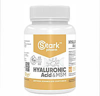 Для суставов комплекс Гиалуроновая кислота МСМ Hualuronic Acid & MSM 50mg/450mg Stark Pharm 60 капсул