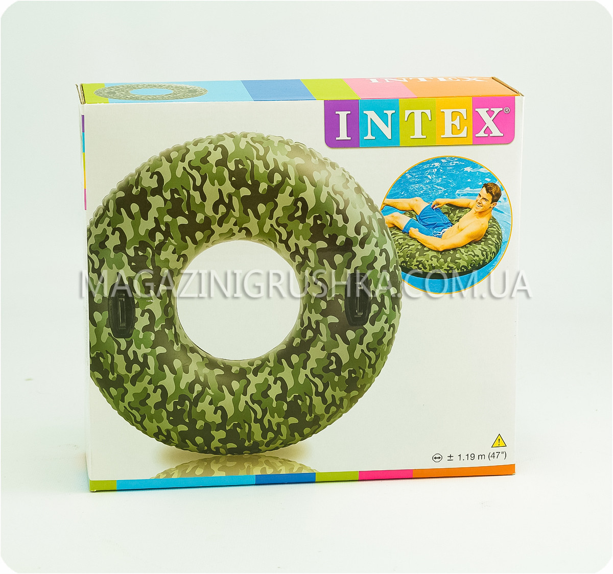 Надувний круг Intex Transparent Tube (58265) 119 см