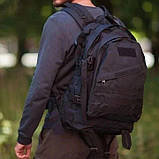 Рюкзак тактичний Strangh Knight, 40 л, нейлон 600D, модель В01. Чорний, фото 3