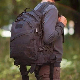 Рюкзак тактичний Strangh Knight, 40 л, нейлон 600D, модель В01. Чорний