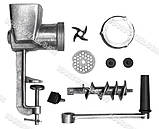 М'ясорубка ручна побутова з насадками для соку та ковбаси МА-С, ХЕАЗ, фото 8