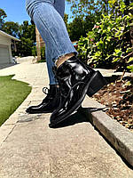 Ботинки Stelly черные натуральная кожа лак р.36