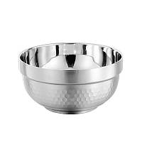 Термомиска з нержавіючої сталі D-14 см Sota з подвійними стінками REMY-DECOR термостійка миска для кухні