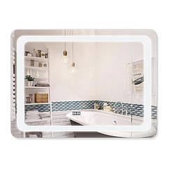 Дзеркало у ванну Qtap Mideya 800х600 (DC-F908) з LED-підсвіткою й антизапотіванням QT2078F908W лед дзеркало для ванної кімнати