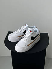 Жіночі кросівки Nike Court Legacy Lift White Black DM7590-100, фото 6