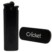 Зажигалка Cricket Deluxe Turbo металл (турбо) - Black