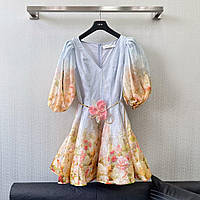 Шикарное платье Zimmermann в романтическом стиле, нежная расцветка, премиум качество new 2023