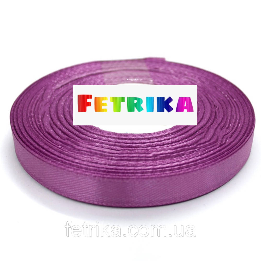 Стрічка атласна однотонна сливова 0,9 см, фото 1