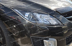 Вії Мазда 6 GH (накладки на передні фари Mazda 6 GH)
