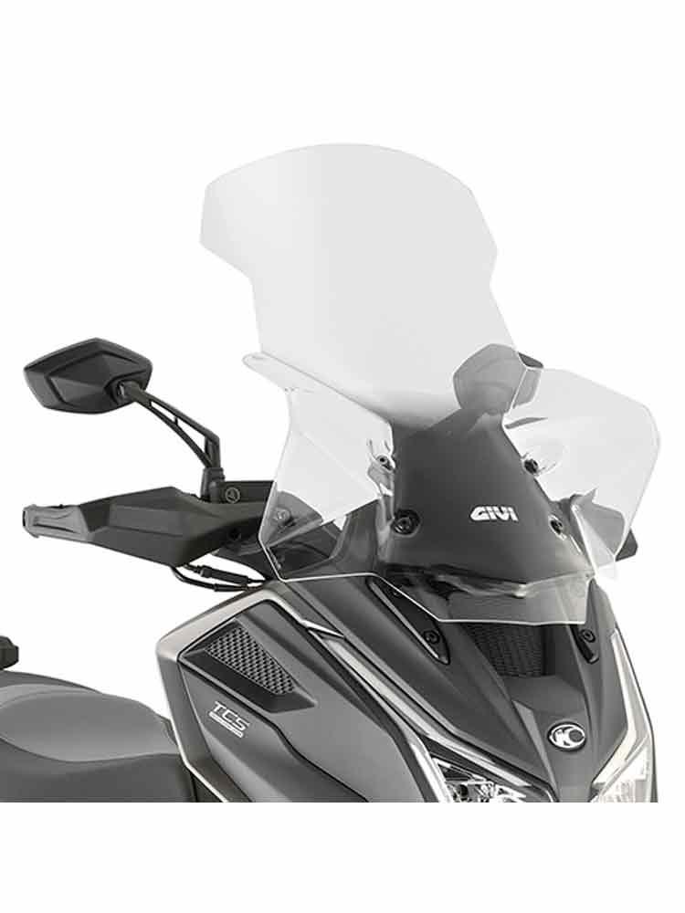 Вітрове скло Givi для мотоцикла Kymco DTX 360 (21-) прозоре [встановлюється замість оригінального]., фото 1