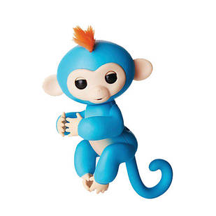 Ручна інтерактивна мавпочка HappyMonkey Fingerling Blue