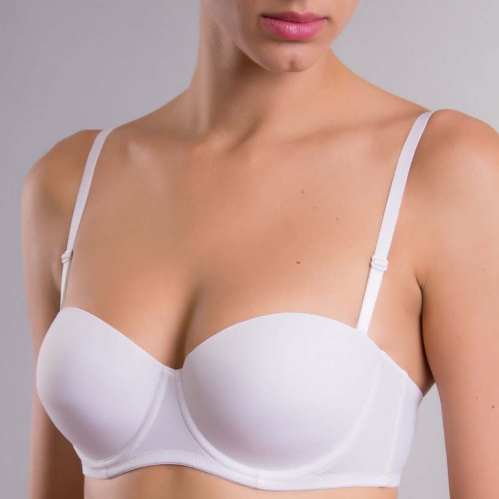 Бюстгальтер жіночий гладкий Acousma  Push-Up 6360 колір білий Розмір 75B 80B 75C 80C 85C, фото 1