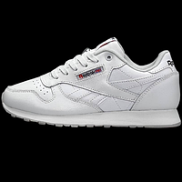 36-41 Reebok Classic White Кроссовки унисекс мужские и женские белые Рибок Классик